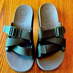 Women’s New Chaco Army Green Slip On Sandals Size W9